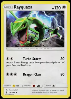 Rayquaza 106/145 Guardians Rising - Pokemon NM/M (Rare) - Image 1