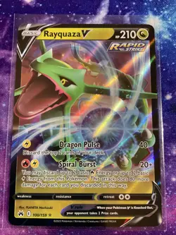 Rayquaza V - 100/159 - Ultra Rare - Crown Zenith - Pokemon TCG NM - Image 1