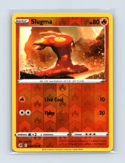 Slugma 034/264 Common Fusion Strike Pokemon Reverse Holo Lightly Played - Image 1