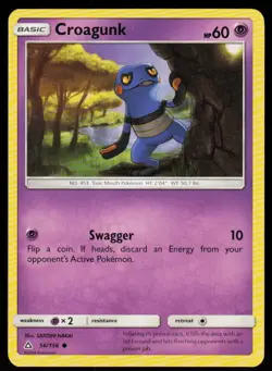 Croagunk 56/156 Common Ultra Prism Pokemon Near Mint - Image 1