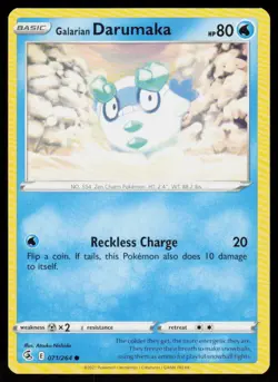 Galarian Darumaka 071/264 Common Fusion Strike Pokemon Near Mint - Image 1