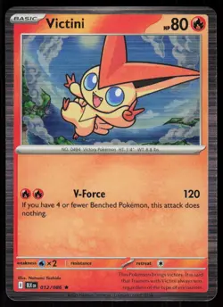 Victini 012/086 Holo Rare Black Bolt Pokemon Holo Near Mint - Image 1