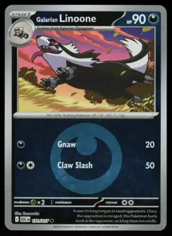 Galarian Linoone (Energy Symbol ) 131/217 Ascended Heroes Reverse Holo NM - Image 1