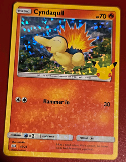 The Pokemon Company:Pokemon TCG Cyndaquil 010/025 McDonald's 25th Holo Promo ENG - Image 1