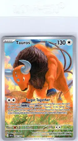 Tauros 096/086 Holo Illustration Rare Chaos Rising Pokemon Near Mint - Image 1