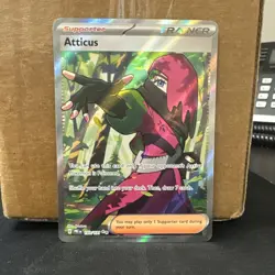 Atticus 133/131 Holo Ultra Rare Prismatic Evolutions Pokemon Near Mint ship fast - Image 1