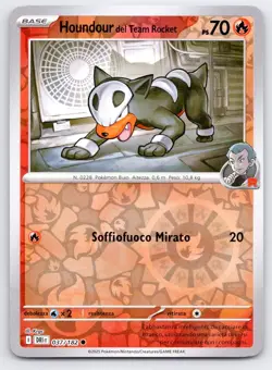 Team Rocket's Houndour Destined Rivals DRI C 037/182 NM ITALIAN - Image 1