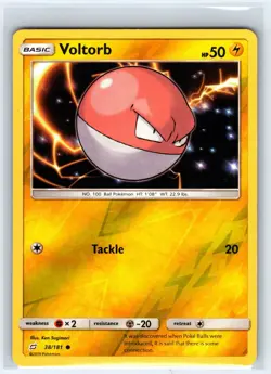 Voltorb 38/181 Common Team Up Pokemon Reverse Holo Lightly Played - Image 1