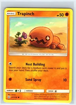 Trapinch 107/236 Common Cosmic Eclipse Pokemon Near Mint - Image 1