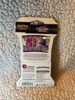 Pokemon TCG: Sword & Shield - Chilling Reign Sleeved Booster Pack Zapdos Art 820650828478 - Image 2