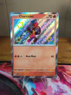 Pokemon TCG Charcadet 114/091 SV: Paldean Fates Holo - Image 1