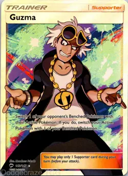 Guzma 143/147 Rare Ultra Burning Shadows Pokemon NM - Image 1
