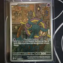Pokemon Dhelmise 091/084 Pitch Black Illustration Rare Holo NM + Sleeve & Top - Image 1