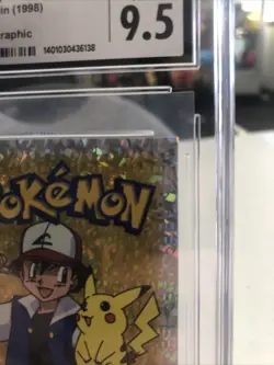 J4 Ash & Pikachu Pokemon - Merlin 1998 (CGC MINT+ 9.5) Series 1 - Image 3