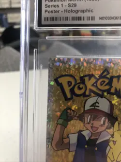 J4 Ash & Pikachu Pokemon - Merlin 1998 (CGC MINT+ 9.5) Series 1 - Image 4