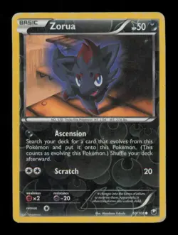 Zorua 69/108 Dark Explorers Pokemon Reverse Holo HP - Image 1