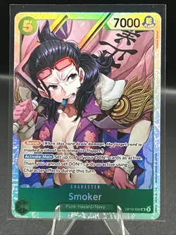 Smoker OP10-030 Royal Blood One Piece TCG - English NM SR Foil - Image 1