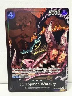 St. Topman Warcury (Alternate Art) OP13-089 Carrying On His Will One Piece Foil - Image 1