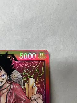 One Piece Monkey.D.Luffy ST01-001 Parallel Leader Pre-Errata Foil NM English - Image 4