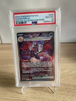 Charizard EX Paldean Fates Special Illustration Rare Card PSA 10 234/091 - Image 1