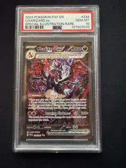 Charizard EX Paldean Fates Special Illustration Rare Card PSA 10 234/091 - Image 1