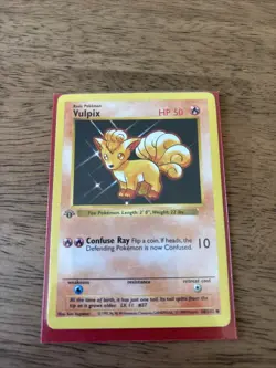 Wizards of the Coast Vulpix 68/102 Base Set Shadowless 1st Ed Common ENG 50 HP - Image 1