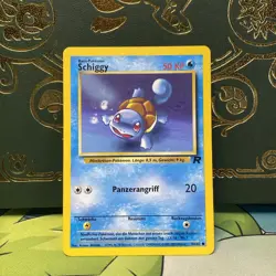 Pokemon GERMAN Schiggy Squirtle Team Rocket 68/82 Pokemon TCG Card LP - Image 1