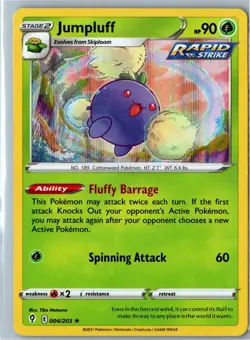 Jumpluff Holo - Evolving Skies 004/203 - Rare Lightly Played - Pokemon Card - Image 1