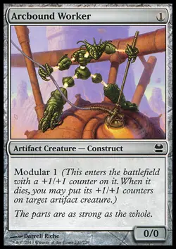 MTG Magic the Gathering Arcbound Worker (201/245) Modern Masters NM - Image 1