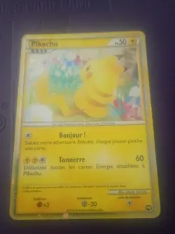 2010 Pokemon Pikachu PW French World Collection Promo Card MP - Image 2