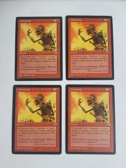 MTG Playset 4x Incinerate (Mirage/Red/C) - BGM - Image 1