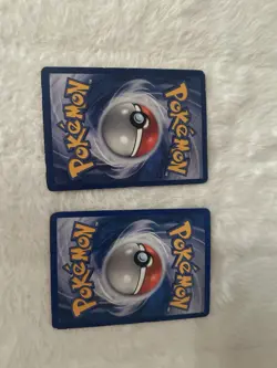 Pokemon TCG Meowth & Team Rocket's Meowth Holo Lot of 2 Cards English - Image 2