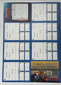 Pokemon Stadium Blockbuster Uncut Mewtwo Sheet Nintendo Power Promo Type Card - Image 2