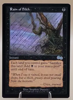 MTG Rain of Filth Urza's Saga Regular Magic:The Gathering NM+ Pack Fresh - Image 1