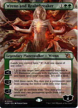 MTG: March of the Machine: Borderless Wrenn and Realmbreaker: LP Condition - Image 1