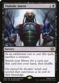 Diabolic Intent [The Brothers' War] Foil Near Mint - Image 1