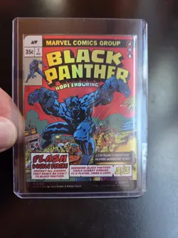 King T'Challa / Black Panther, Hope Enduring (#0399) Borderless Foil MTG Card - Image 1
