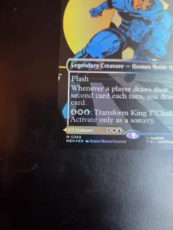King T'Challa / Black Panther, Hope Enduring (#0399) Borderless Foil MTG Card - Image 4