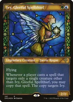 Ivy, Gleeful Spellthief 341 Textured Foil Rare Dominaria United MTG NM - Image 1