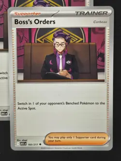 Boss's Orders 4x Playset ASC Ascended Heroes Pokemon Uncommon NM 2026 - Image 2