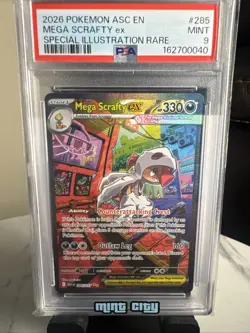 2026 POKEMON ASC EN-ASCENDED HEROES #285 MEGA SCRAFTY EX SPECIAL ILLUSTRATION - Image 1