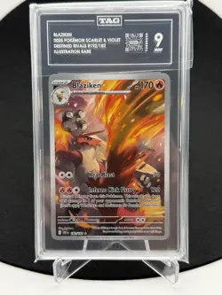 Blaziken 192/182 - Destined Rivals Pokemon TAG Mint 9 - Image 1