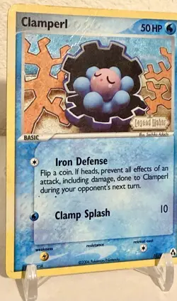 Clamperl Holo Stamped Legend Maker 2006 51/92 Pokemon HP/Damaged Crease - Image 3