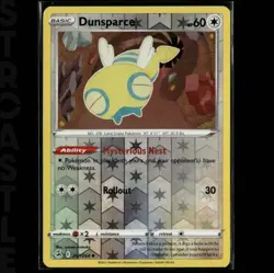 Dunsparce 207/264 SWSH08: Fusion Strike - Reverse Holo - Uncommon - Pokemon TCG - Image 1