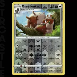 Greedent 153/189 Swsh03: Darkness Ablaze - Reverse Holo - Rare - Pokemon - Image 1