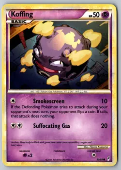 Pokemon: Koffing Common Call of Legends 60/95 LP - Image 1