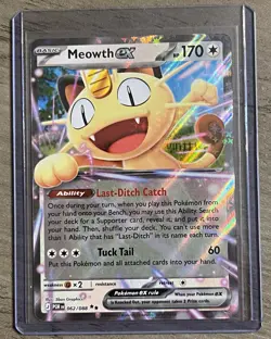 Meowth ex 062/088 Perfect Order ￼ Holo Double Rare Pokemon TCG English - Image 1