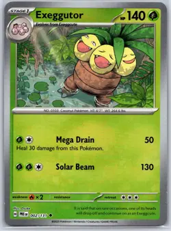 Exeggutor (Poke Ball Pattern) 002/131 Holo Prismatic Evolutions Pokemon NM - Image 1