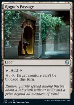 MTG Magic the Gathering Rogue's Passage (312/465) Commander 2021 LP - Image 1