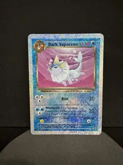 Pokemon Dark Vaporeon 9/110 Legendary Collection Reverse Holo Rare 60 HP - Image 1